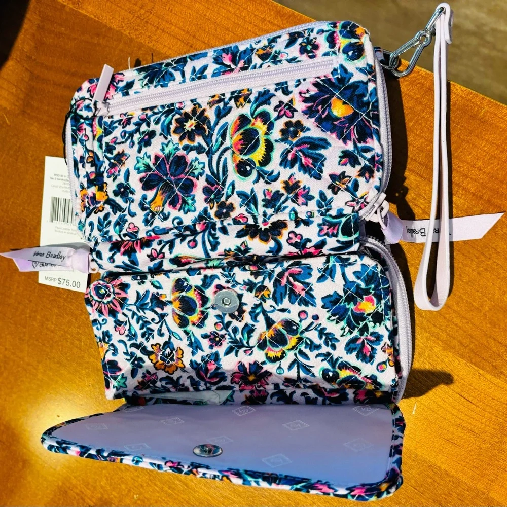 Vera Bradley Multicolor Floral Wristlet - Picture 9 of 10